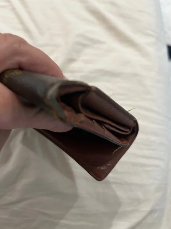 Louis Vuitton Monogram Canvas Flap Wallet — Dark Brown with Gold Hardware - Picture 10 of 10